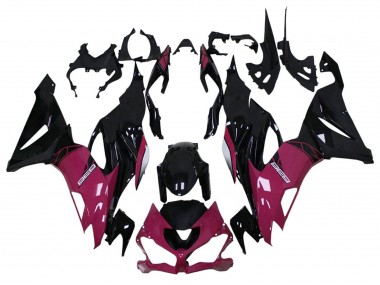 2013-2018 Purple Glossy Black Kawasaki ZX6R Motorcycle Fairing Canada
