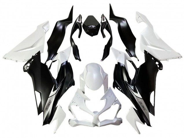 2013-2018 White Matte Black Kawasaki ZX6R Bike Fairings Canada