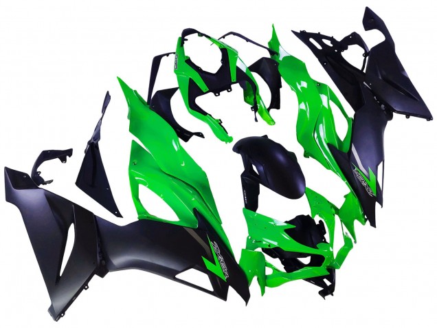 2019-2022 Green Matte Black Kawasaki ZX6R Motorcycle Fairings Canada