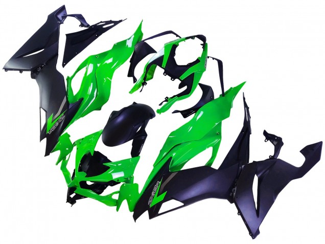 2019-2022 Green Matte Black Kawasaki ZX6R Motorcycle Fairings Canada