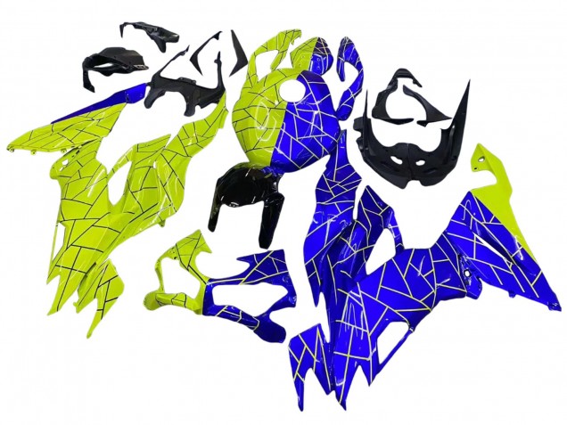 2019-2022 Blue Yellow Kawasaki ZX6R Motorcycle Fairings Canada