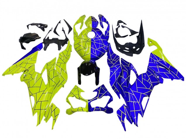 2019-2022 Blue Yellow Kawasaki ZX6R Motorcycle Fairings Canada