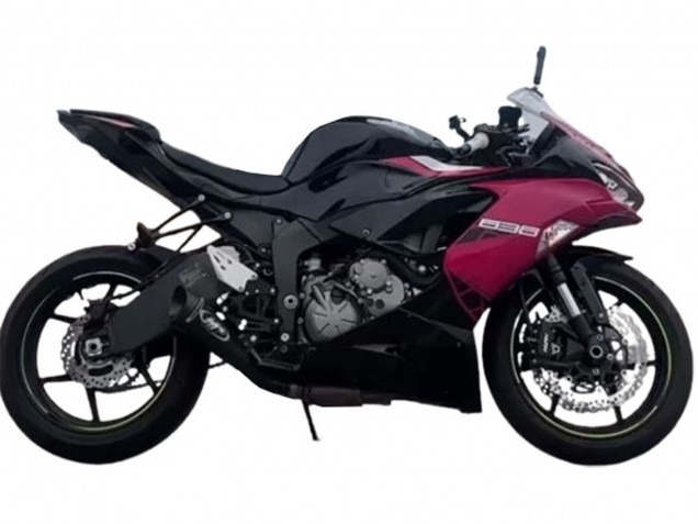 2019-2022 Glossy Black Pink Ninja Kawasaki ZX6R Motorcycle Fairings Canada