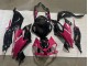 2019-2022 Glossy Black Pink Ninja Kawasaki ZX6R Motorcycle Fairings Canada