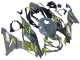 2019-2022 Nardo Grey Yellow Kawasaki ZX6R Motorcycle Fairings Canada
