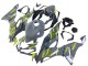 2019-2022 Nardo Grey Yellow Kawasaki ZX6R Motorcycle Fairings Canada