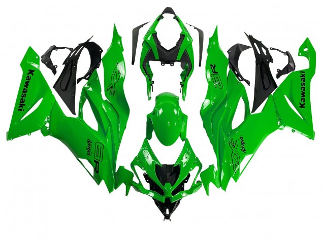 2019-2022 Green Kawasaki ZX6R Motorcycle Fairings Canada