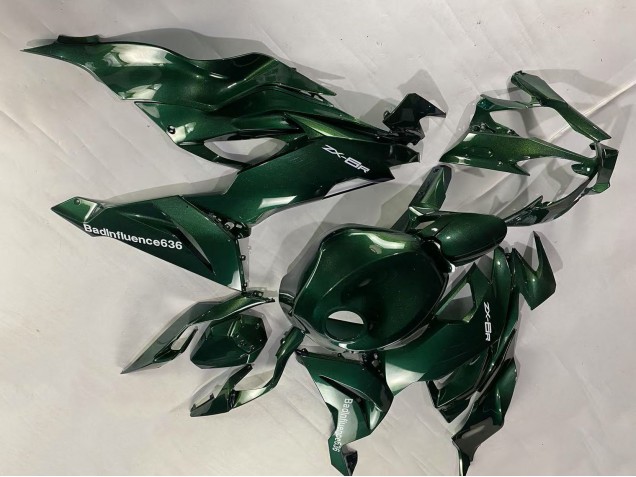 2019-2022 Dark Green Kawasaki ZX6R Motorcycle Fairings Canada