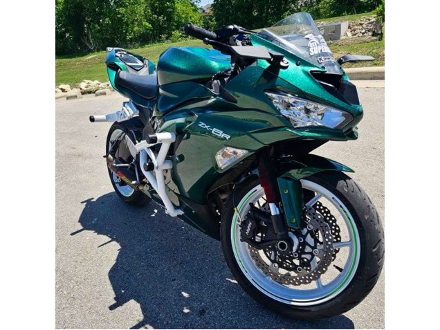 2019-2022 Dark Green Kawasaki ZX6R Motorcycle Fairings Canada