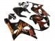 2000-2002 Glossy Black Orange Flame Suzuki GSXR1000 Motorcycle Fairings Canada
