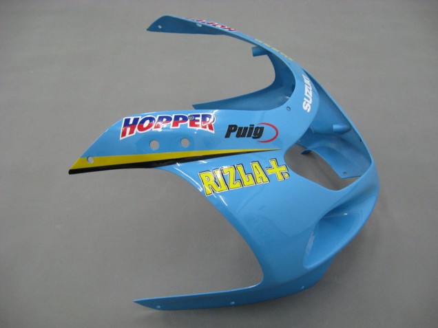 2000-2002 Light Blue Yellow Black Motul Rizla Suzuki GSXR1000 Motorcycle Fairings Canada
