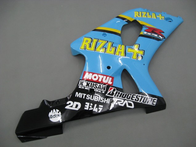 2000-2002 Light Blue Yellow Black Motul Rizla Suzuki GSXR1000 Motorcycle Fairings Canada
