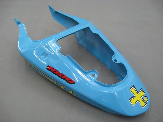 2000-2002 Light Blue Yellow Black Motul Rizla Suzuki GSXR1000 Motorcycle Fairings Canada