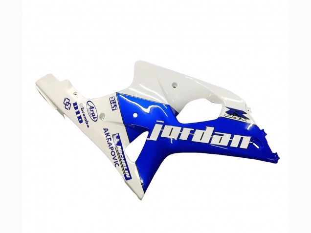 2000-2002 White Blue Jordan 59 Suzuki GSXR1000 Motorcycle Fairings Canada