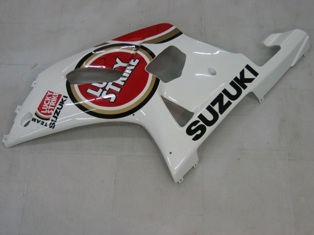 2000-2002 White Red Lucky Strike Suzuki GSXR1000 Motorcycle Fairings Canada