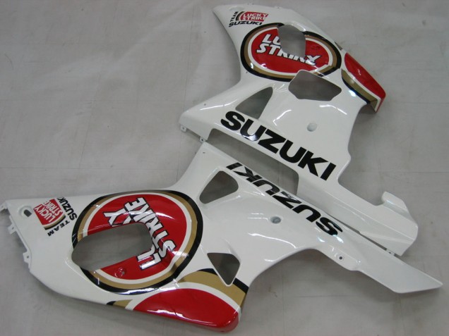 2000-2002 White Red Lucky Strike Suzuki GSXR1000 Motorcycle Fairings Canada