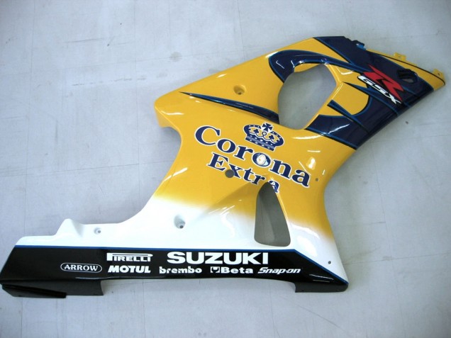 2000-2002 Yellow Dark Blue White Motul Corona Suzuki GSXR1000 Motorcycle Fairings Canada