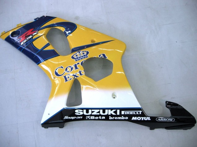 2000-2002 Yellow Dark Blue White Motul Corona Suzuki GSXR1000 Motorcycle Fairings Canada
