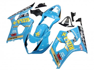 2003-2004 Light Blue Yellow Black Rizla Motul Suzuki GSXR 1000 Motorcycle Fairings Canada