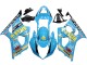 2003-2004 Light Blue Yellow Black Rizla Motul Suzuki GSXR 1000 Motorcycle Fairings Canada