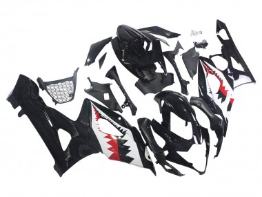 2005-2006 Glossy Black Red White Shark Suzuki GSXR 1000 Motorcycle Fairings Canada