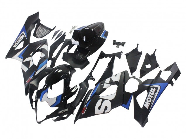2005-2006 Black Blue White Motul Suzuki GSXR 1000 Motorcycle Fairings Canada