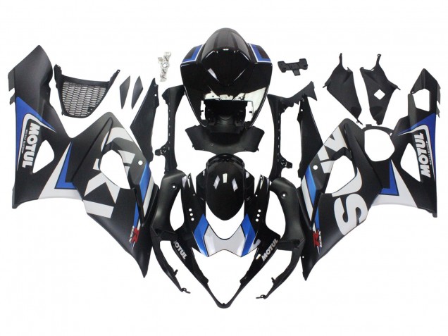2005-2006 Black Blue White Motul Suzuki GSXR 1000 Motorcycle Fairings Canada