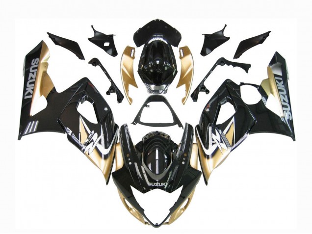 2005-2006 Black Gold Suzuki GSXR 1000 Motorcycle Fairings Canada