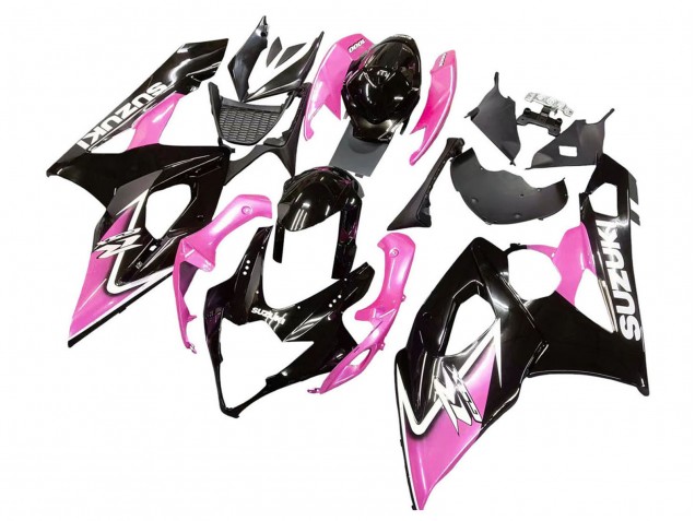 2005-2006 Glossy Black Pink Suzuki GSXR 1000 Motorcycle Fairings Canada