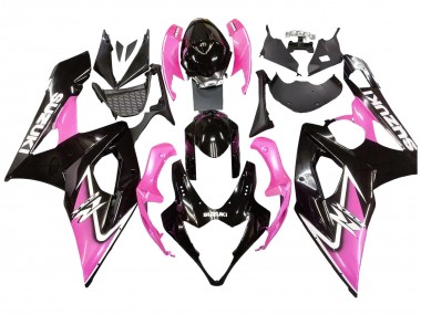 2005-2006 Glossy Black Pink Suzuki GSXR 1000 Motorcycle Fairings Canada