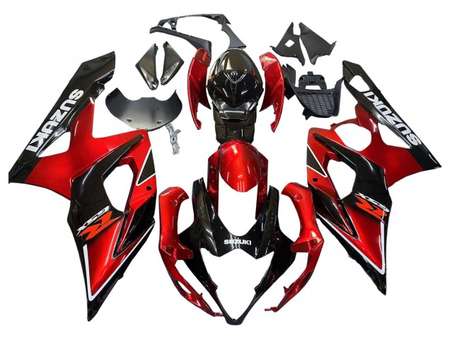 2005-2006 Red Glossy Black Suzuki GSXR 1000 Motorcycle Fairings Canada