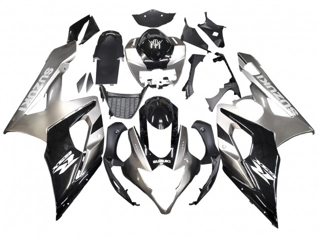 2005-2006 Glossy Black Grey Suzuki GSXR 1000 Motorcycle Fairings Canada