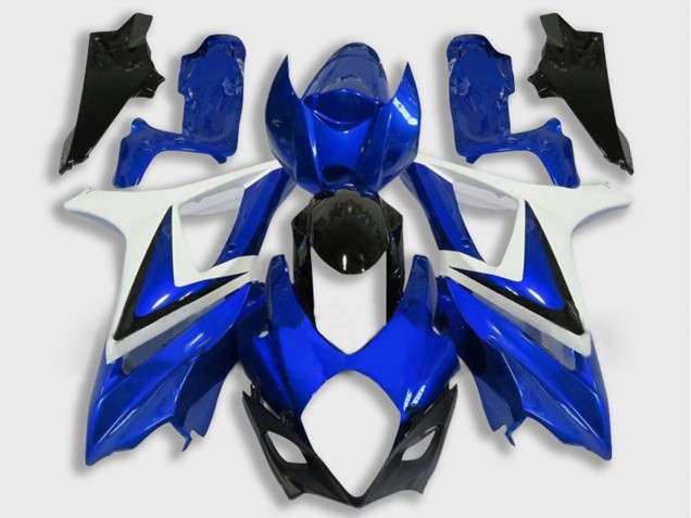 2007-2008 White Blue Black Suzuki GSXR 1000 Motorcycle Fairing Canada