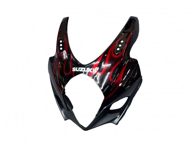 2007-2008 Black Red Flame Suzuki GSXR 1000 Motorcycle Fairings Canada
