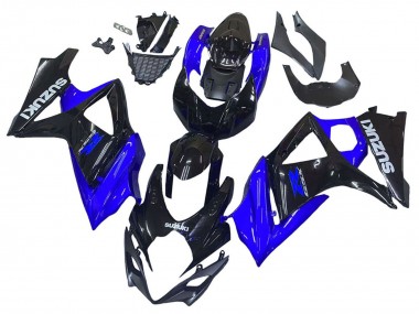 2007-2008 Blue Glossy Black Suzuki GSXR 1000 Motorcycle Fairing Kits Canada