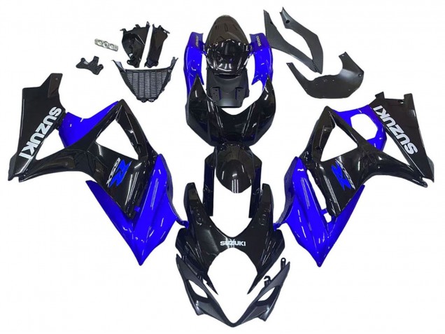 2007-2008 Blue Glossy Black Suzuki GSXR 1000 Motorcycle Fairing Kits Canada