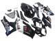 2007-2008 Glossy Black White West Suzuki GSXR 1000 Motorcycle Fairings Canada
