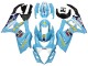 2007-2008 Light Blue Yellow Black Motul Rizla Suzuki GSXR 1000 Motorcycle Fairings Canada