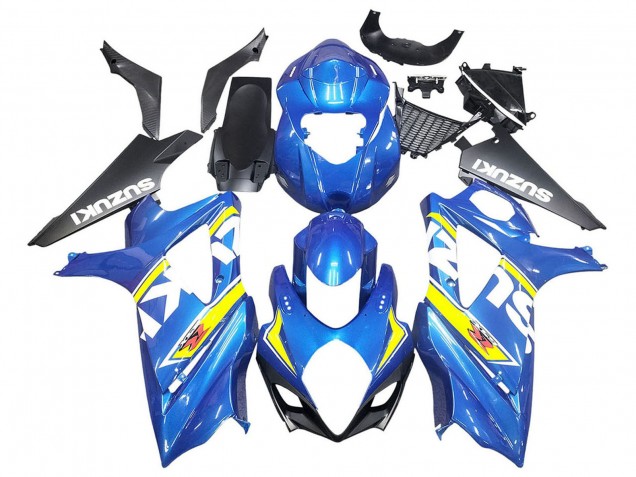 2007-2008 Blue Yellow Black Suzuki GSXR 1000 Motorcycle Fairings Canada