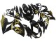 2009-2016 Glossy Black Gold Suzuki GSXR 1000 Motorcycle Fairings Canada
