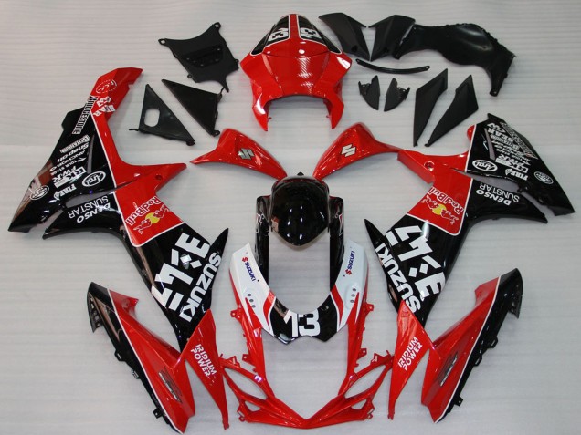 2009-2016 Red Black White 13 Suzuki GSXR 1000 Motorcycle Fairings Canada