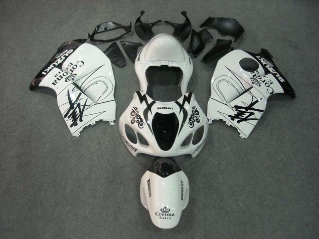 1996-2007 White Black Corona Suzuki GSXR 1300 Hayabusa Motorcycle Fairings Canada