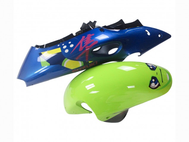 1996-2007 Blue Green Shark 46 Suzuki GSXR 1300 Hayabusa Motorcycle Fairings Canada