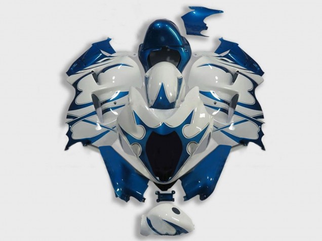 1996-2007 White Dark Blue Suzuki GSXR 1300 Hayabusa Motorcycle Fairings Canada