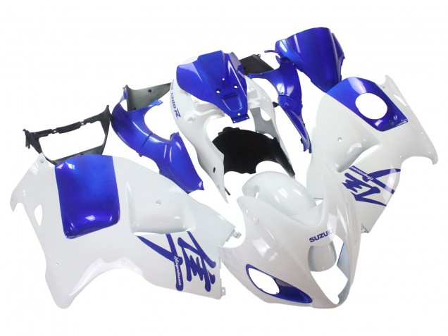 1996-2007 White Blue Hayabusa Suzuki GSXR 1300 Hayabusa Motorcycle Fairings Canada