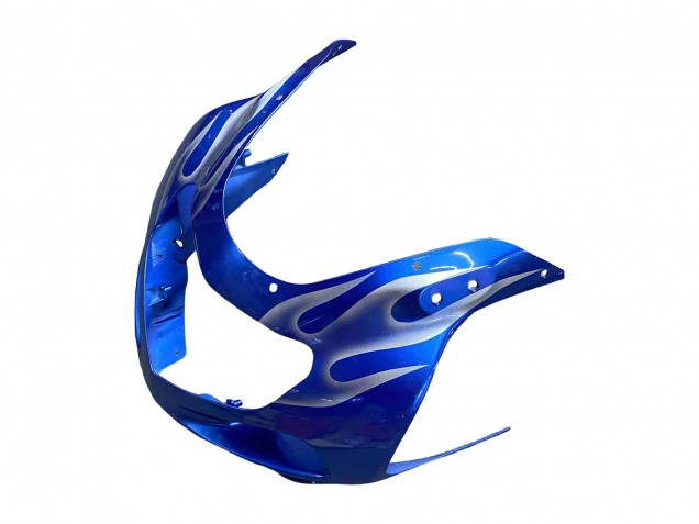 2001-2003 Blue with White Flame Suzuki GSXR 600 / GSXR 750 Motorcycle Fairings Canada