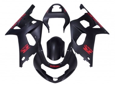 2001-2003 Matte Black Red Suzuki GSXR 600 / GSXR 750 Motorcycle Fairings Canada