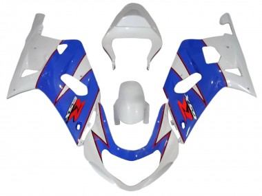 2001-2003 White Blue Red Suzuki GSXR 600 / GSXR 750 Motorcycle Fairings Canada