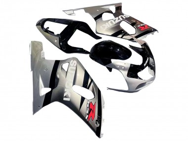 2001-2003 Silver Glossy Black Red Suzuki GSXR 600 / GSXR 750 Motorcycle Fairing Canada