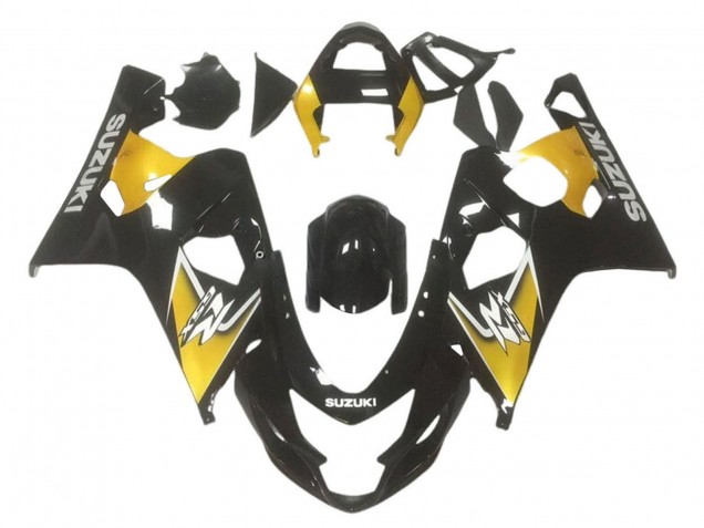 2001-2003 Yellow Glossy Black Suzuki GSXR 600 / GSXR 750 Motorcycle Fairings Canada